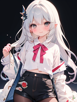 浅蓝色与多色搭配的绘画艺术