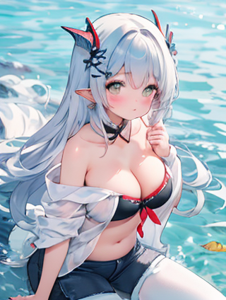深邃夏夜：黑裙子的光影交响曲